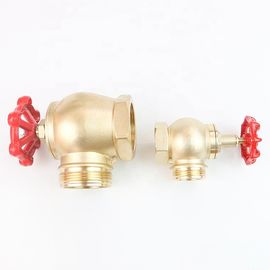 1.5" NH/BSP/NPT Fire Coupling Natural Brass Angle Fire Hydrant Valve